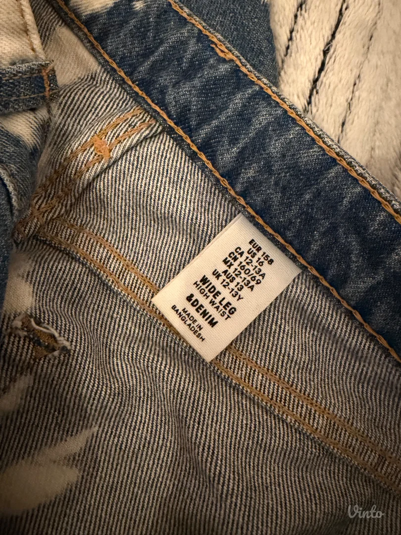 Wide leg farmerke 34vel