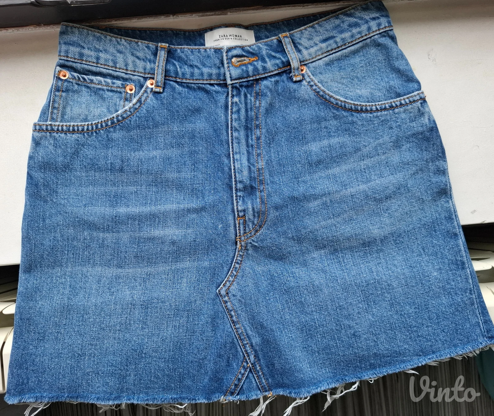 Zara mini texas suknja