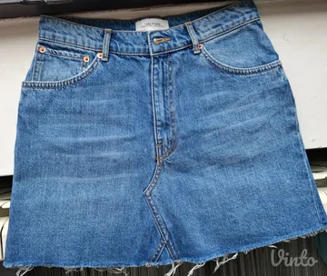 Zara mini texas suknja