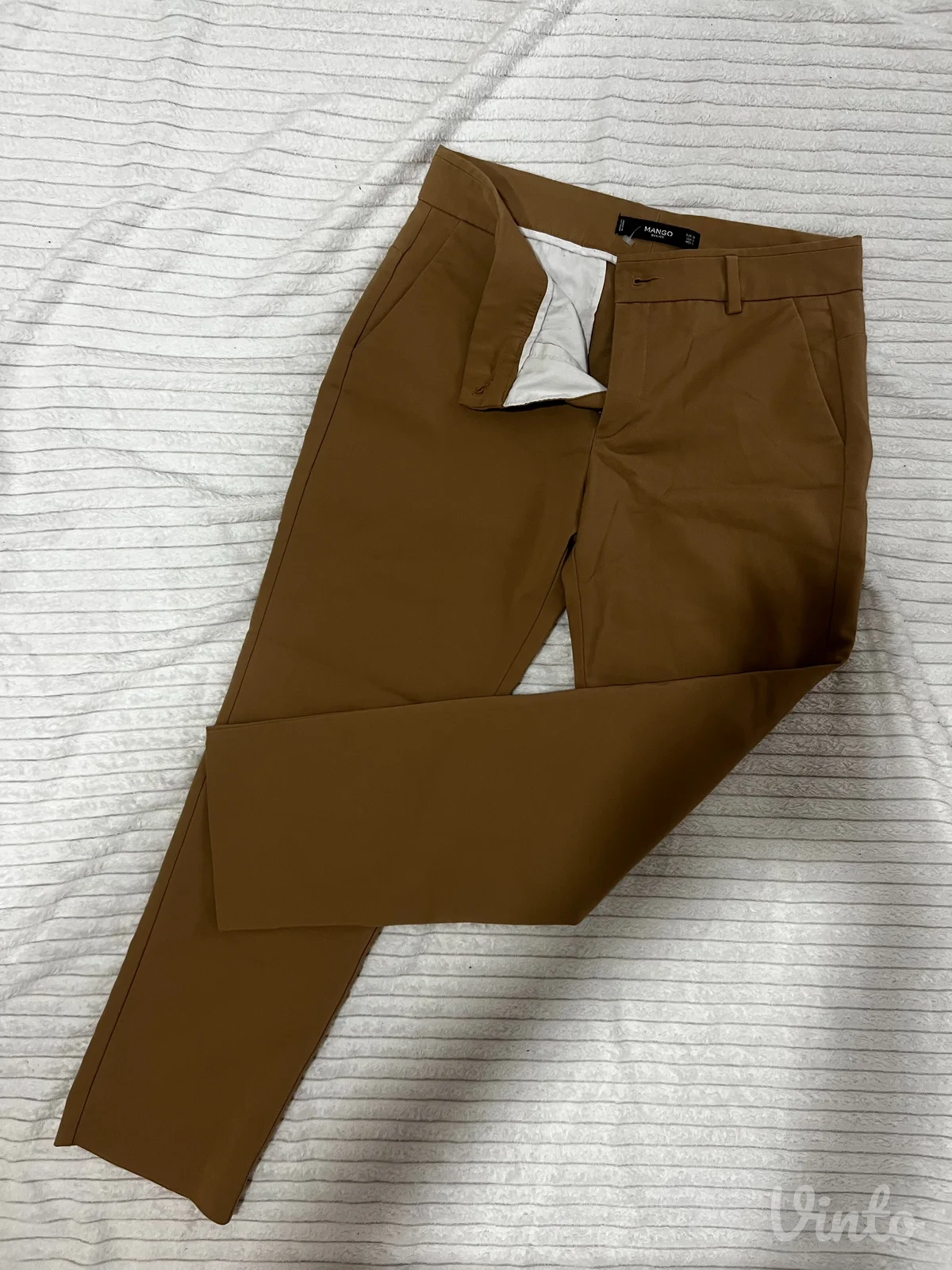 Mango braon elegantne pantalone