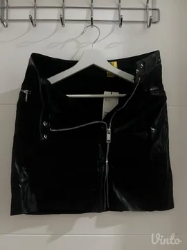 H&M kožna suknja