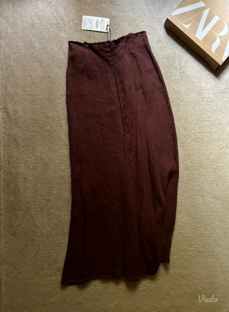 Zara lanena suknja - NOVO