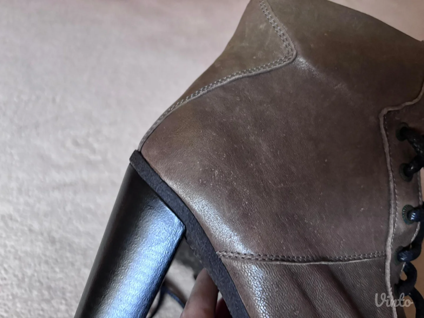 Kožne cipele na štiklu