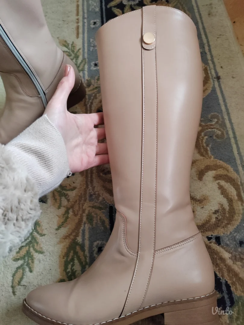 Bež čizme HopHopShop 37