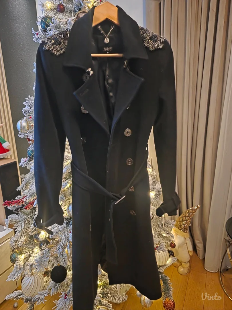 Legend crni kaput sa cirkonima