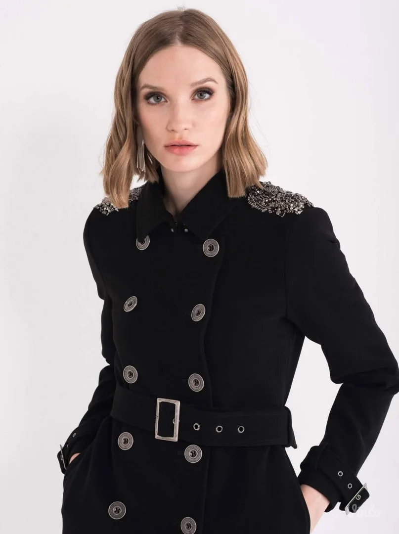 Legend crni kaput sa cirkonima