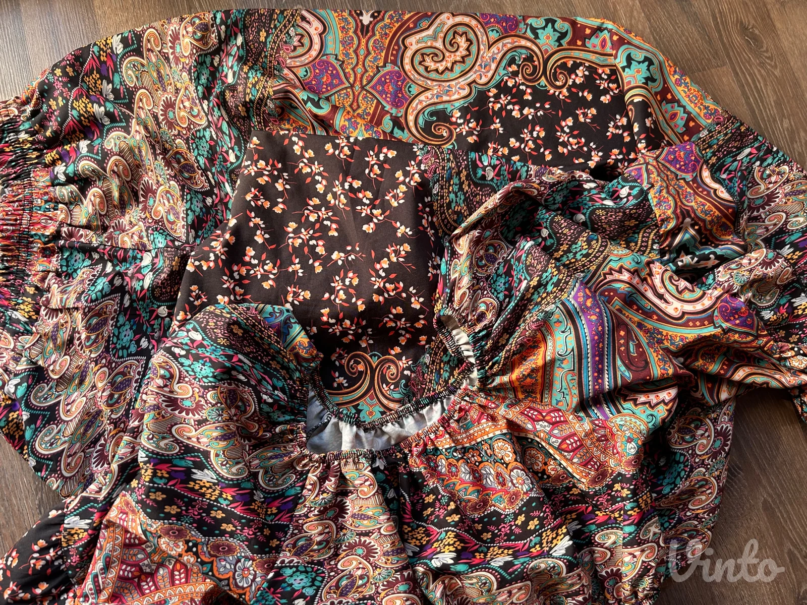 Boho komplet – top i široke pantalone