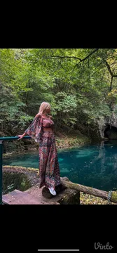 Boho komplet – top i široke pantalone