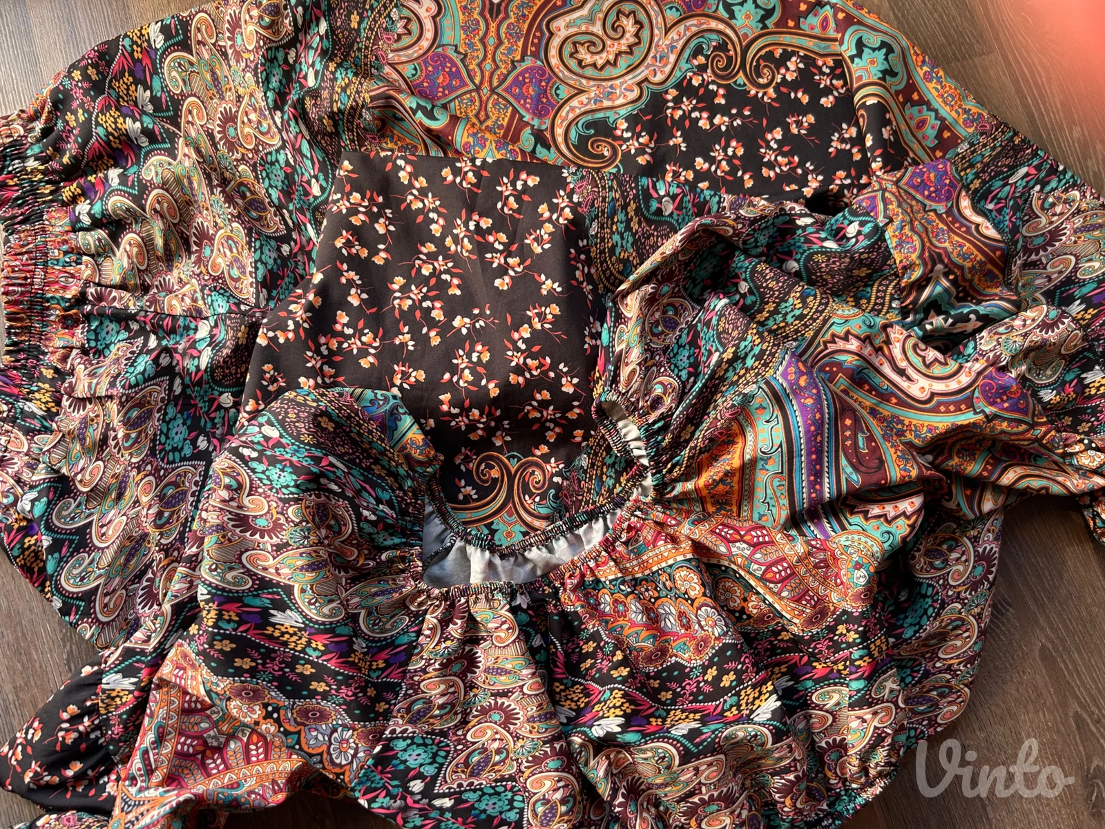 Boho komplet – top i široke pantalone