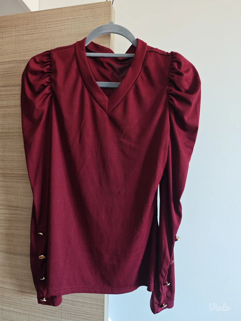 Bordo majica dugih rukava