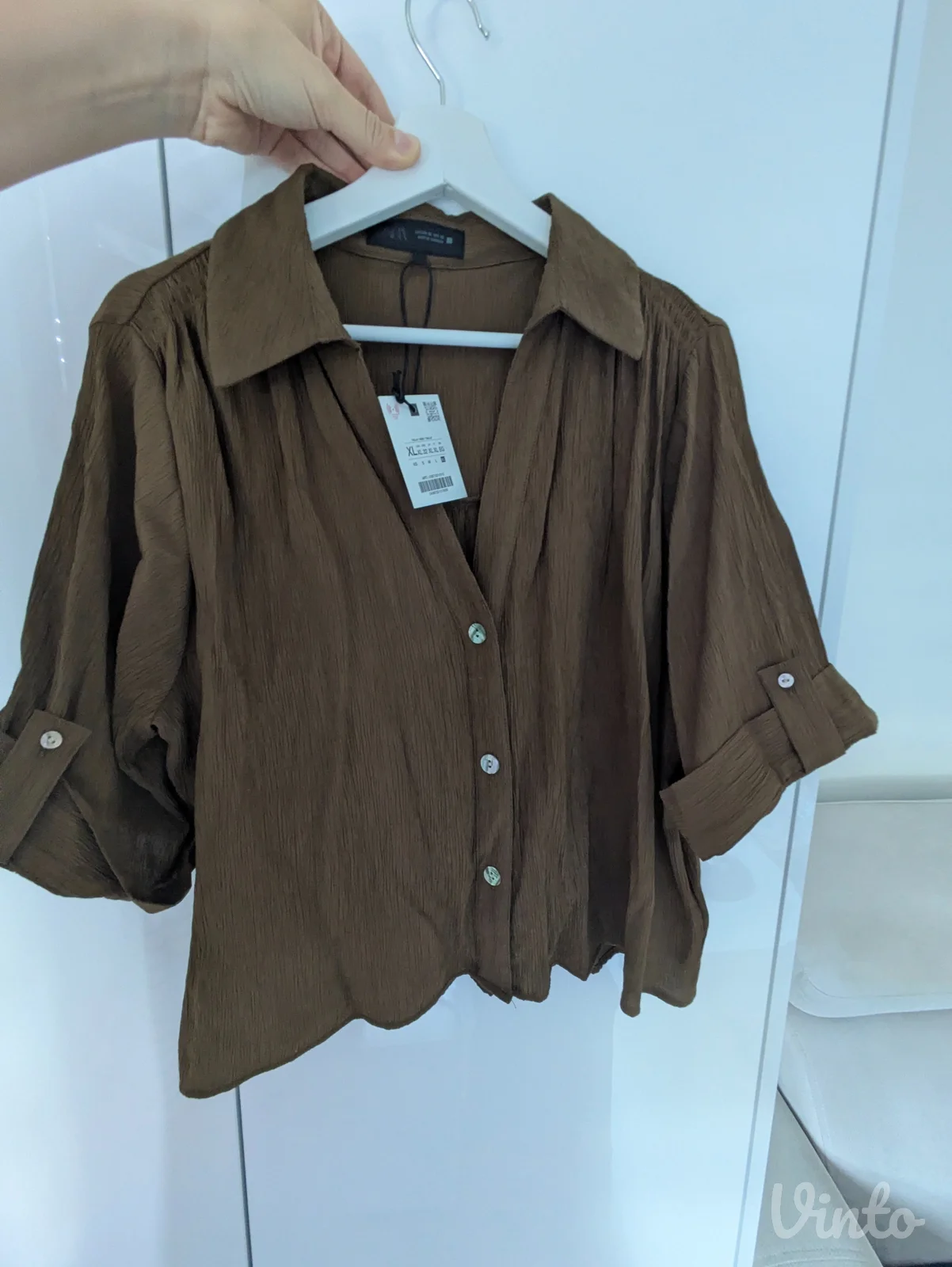 Zara crop košulja