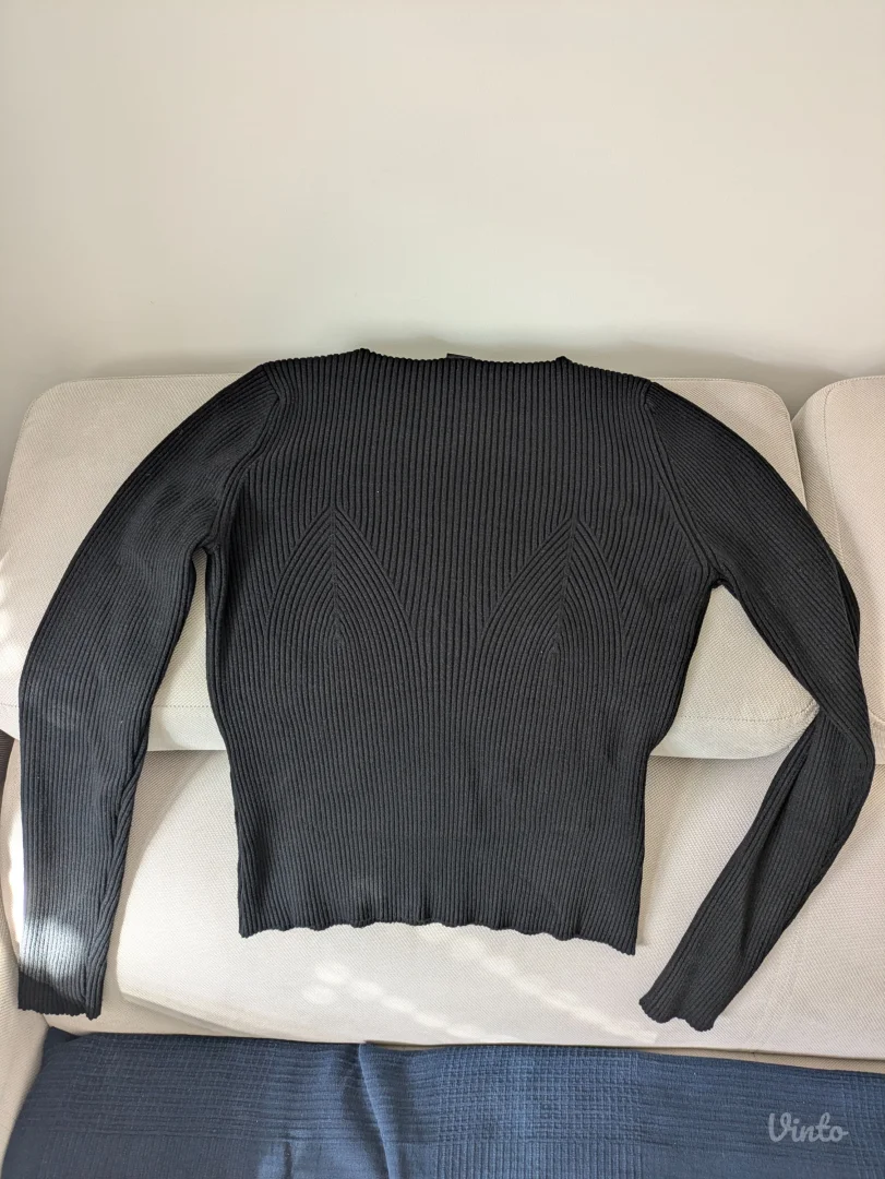 Lindex crni ženski džemper