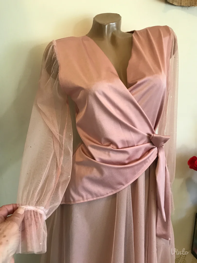 Nova roze od tila sjajne tackice S/M