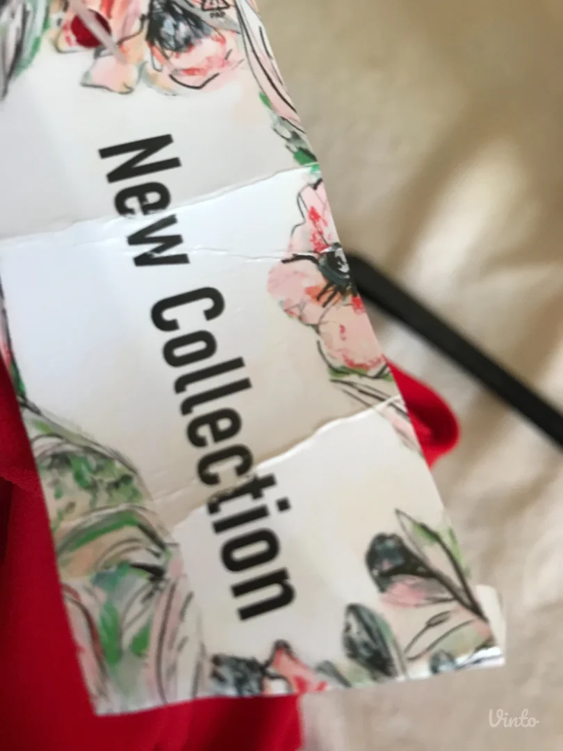 Nova crvena haljina rastegljivi kais S/M