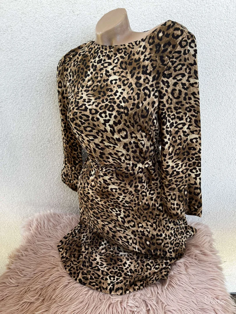 AKCIJA H&M leopard haljina XS