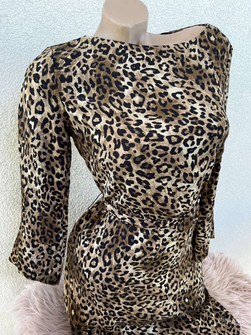 AKCIJA H&M leopard haljina XS