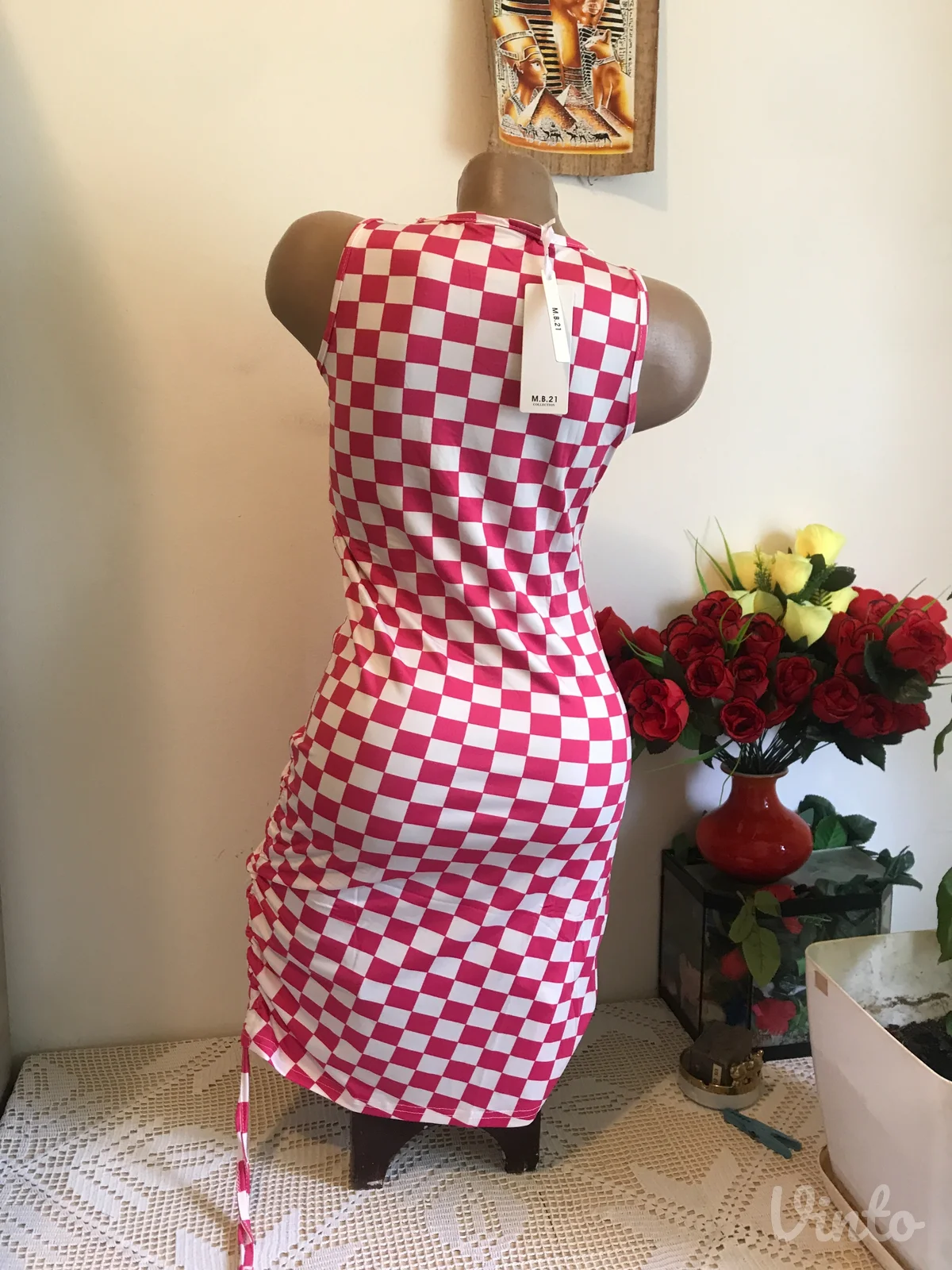 Nova M. B.21 pink bele kocke i lancic S/M