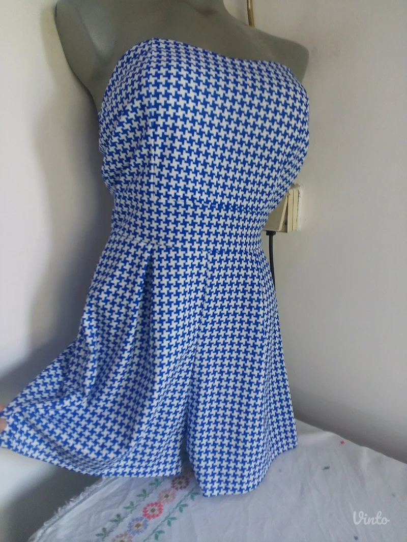 Nov plavo belo pepito kombinezon S/M