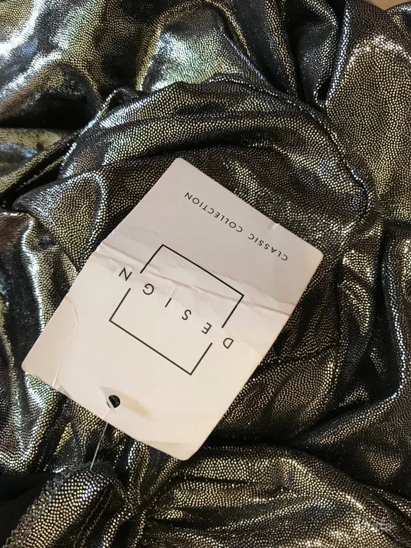 Nova Desing srebrna haljina sa vezivanjem S/M