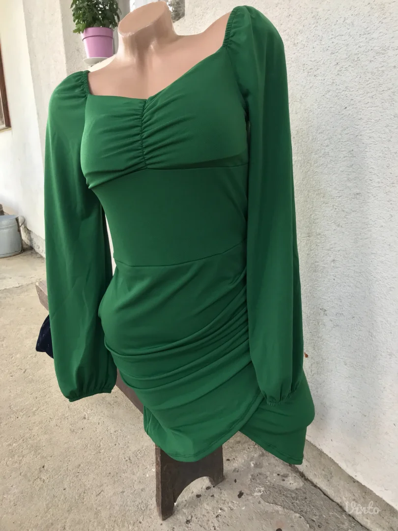 Nova Red fashion zelena haljina S/M