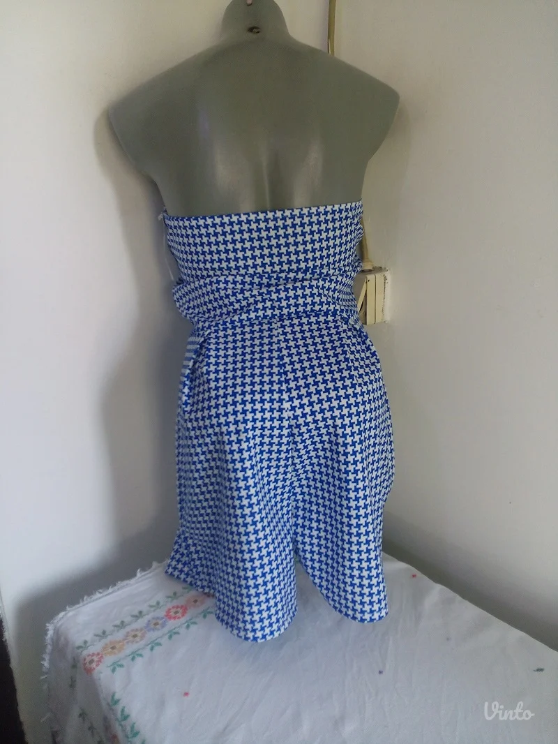 Nov plavo belo pepito kombinezon S/M