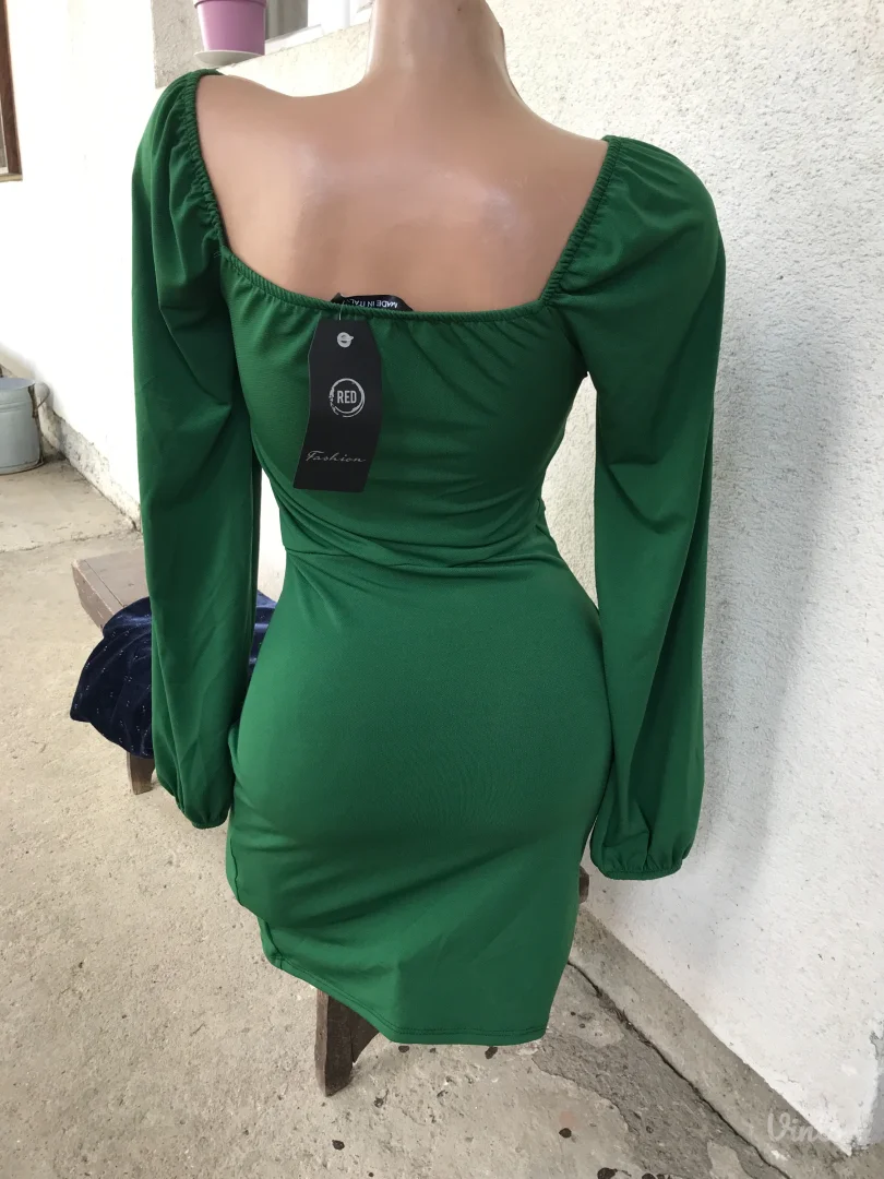 Nova Red fashion zelena haljina S/M