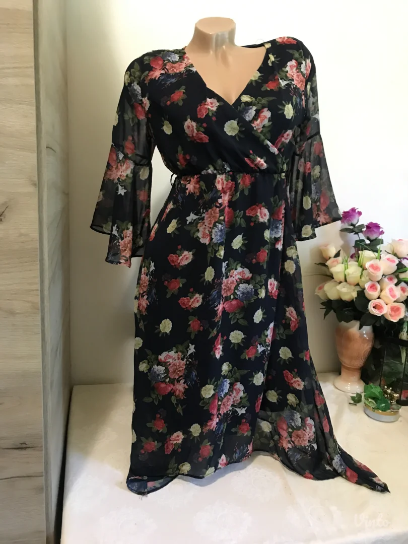 Goker life teget cvetna haljina S