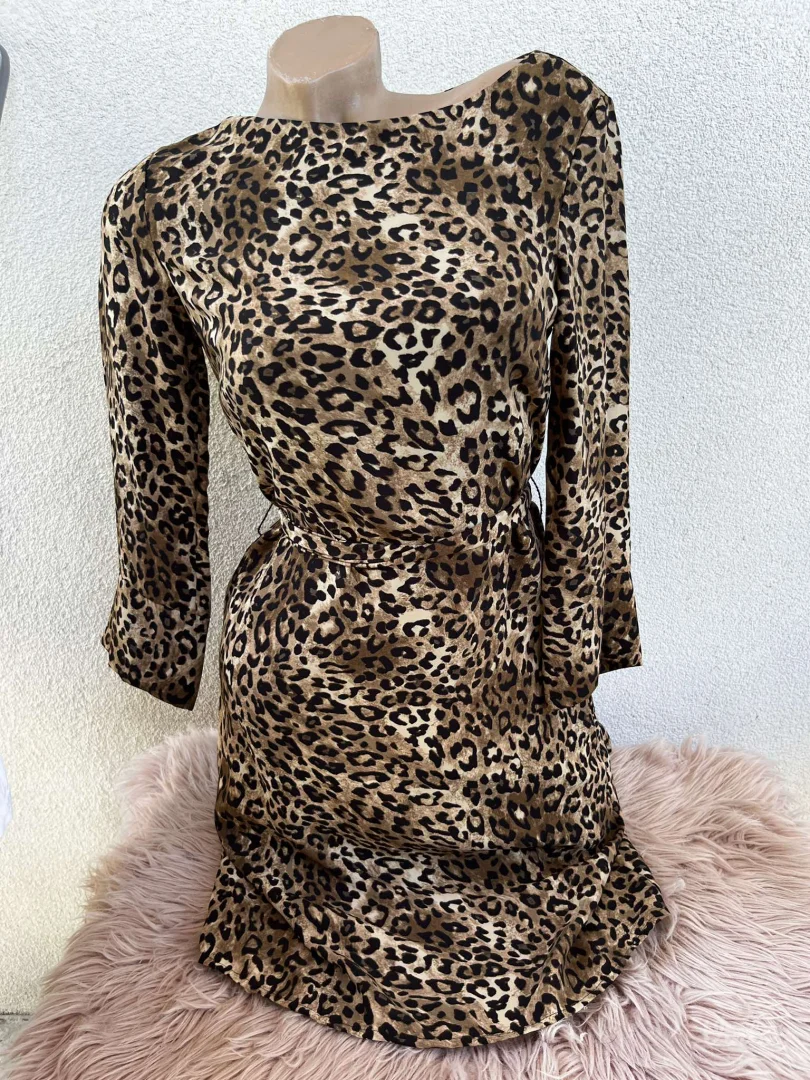 AKCIJA H&M leopard haljina XS