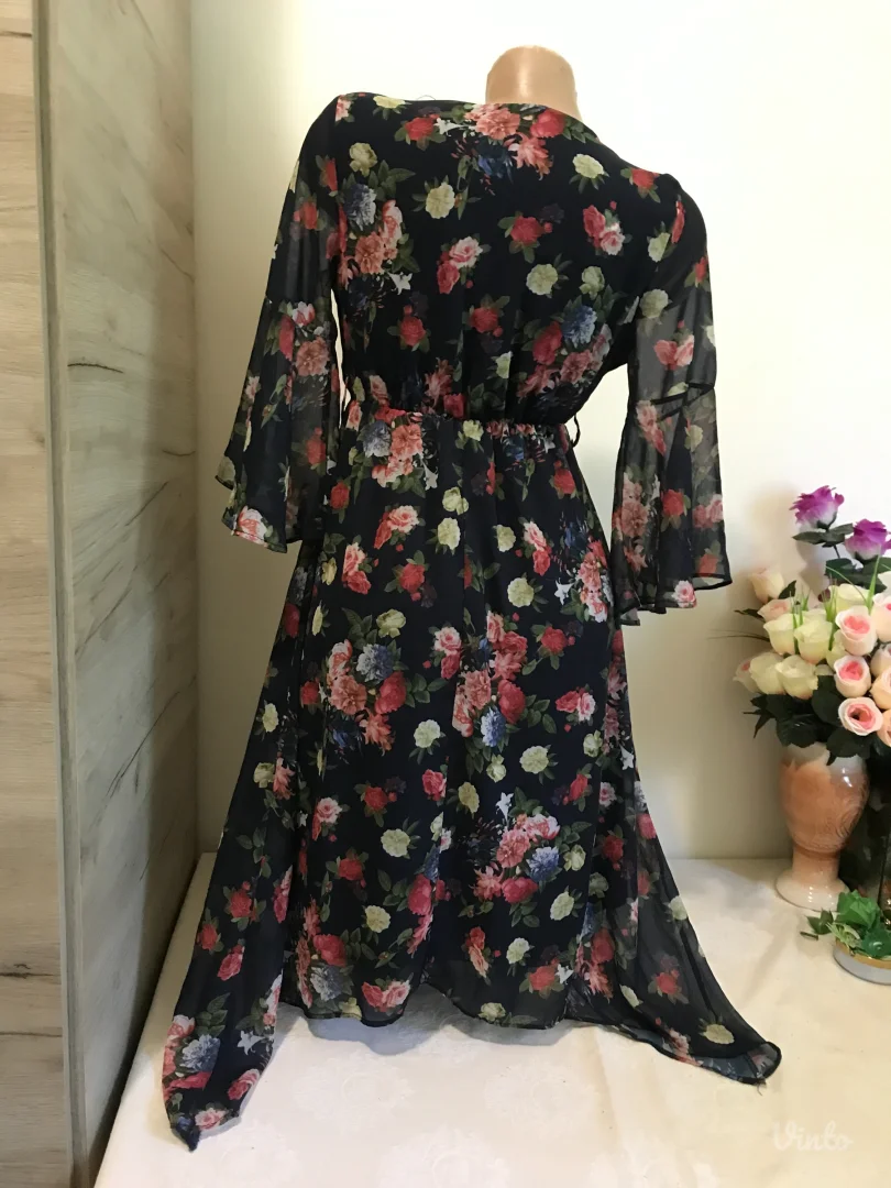 Goker life teget cvetna haljina S