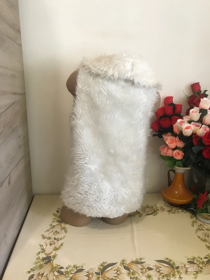 Beli prsluk jedno dugme S