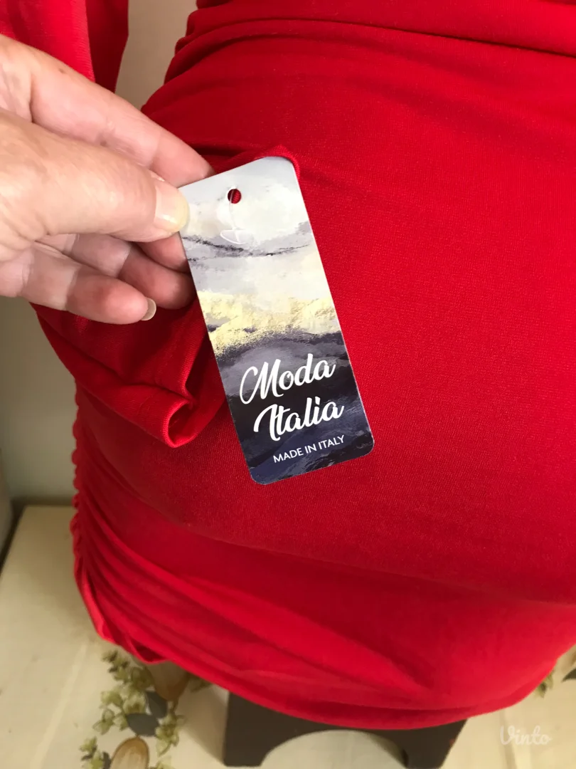 Nova Moda crvena nabrana sa rukavima S/M