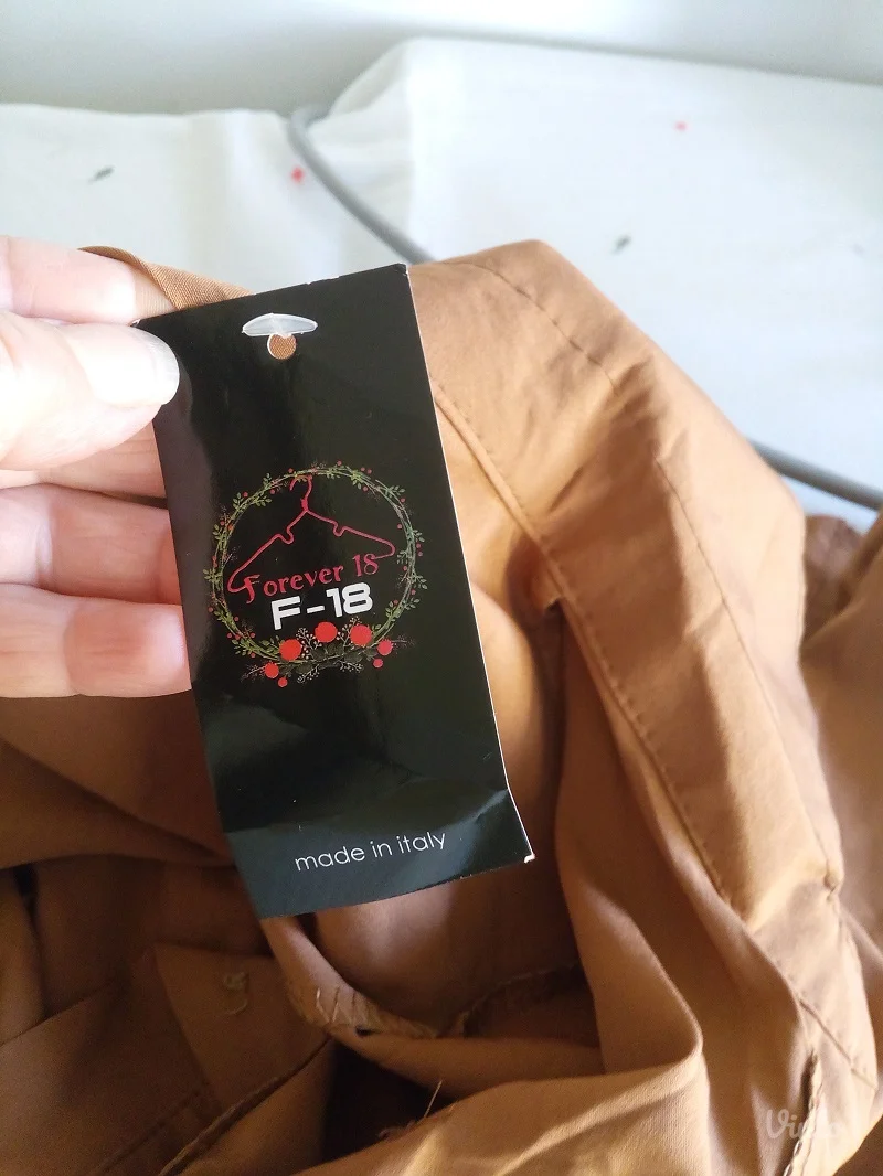 Nova F-18 braon kosulja haljina sa dzepovima M/L