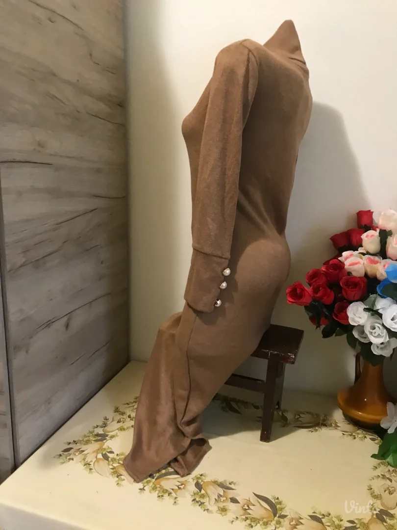 Nova Cristina braon midi rolka haljina S/M