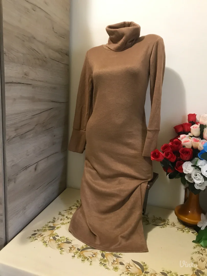 Nova Cristina braon midi rolka haljina S/M