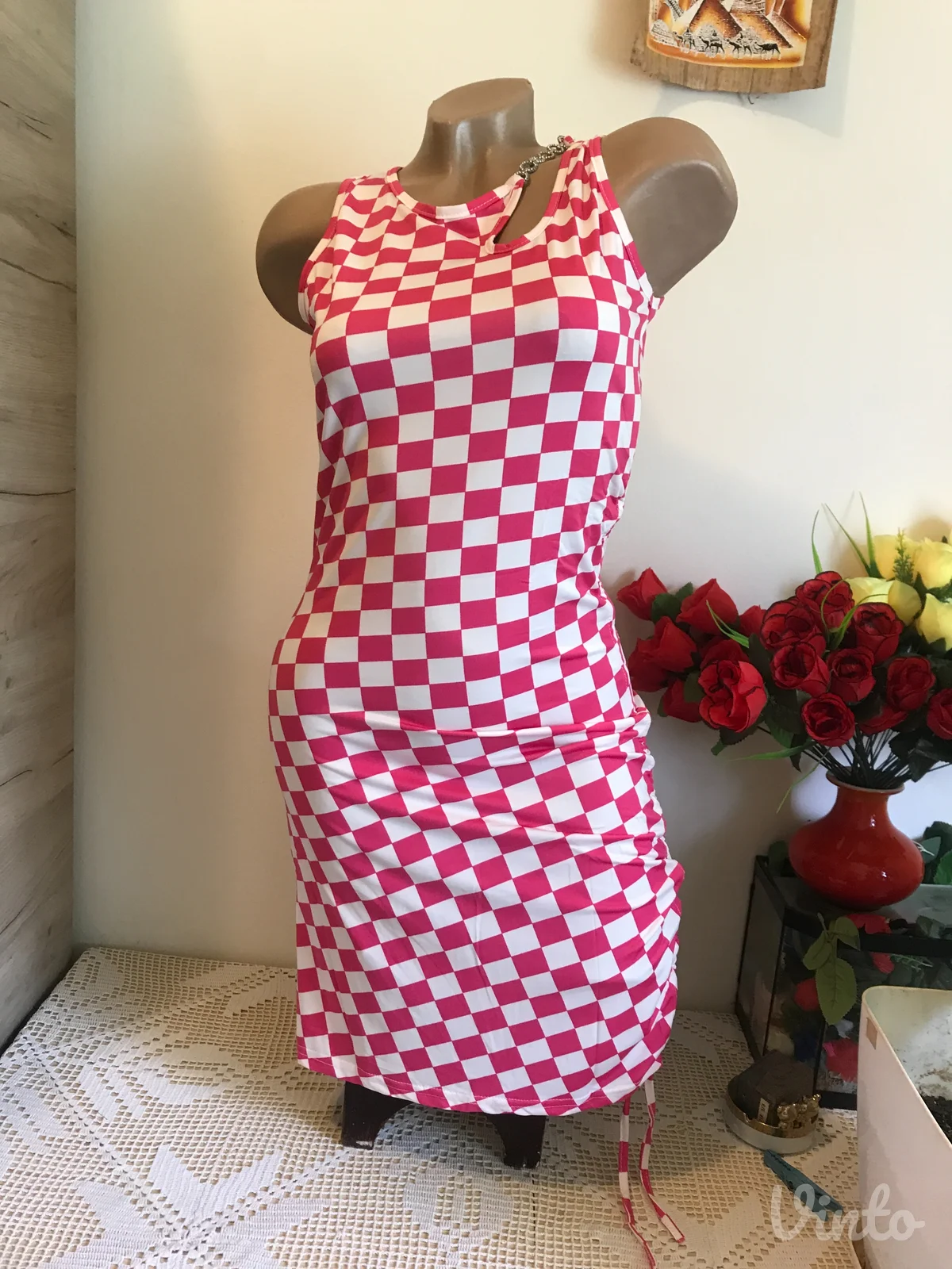 Nova M. B.21 pink bele kocke i lancic S/M