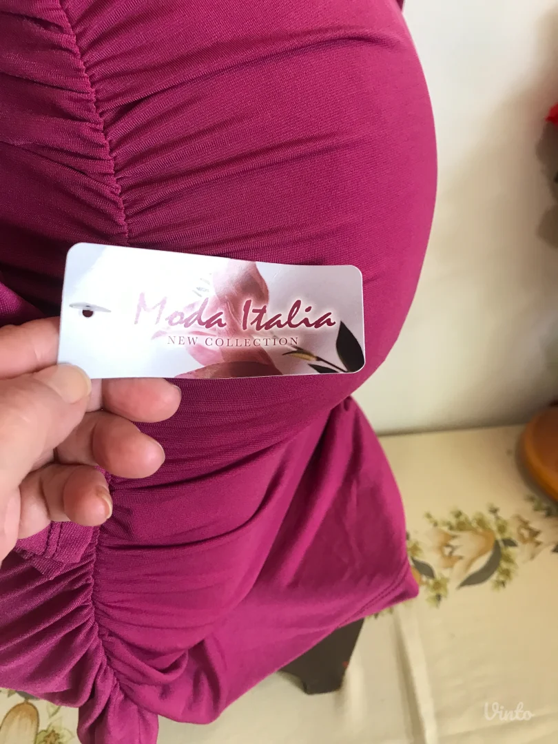 Nova Moda ciklama nabrana sa rukavima S/M