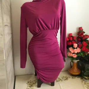 Nova Moda ciklama nabrana sa rukavima S/M