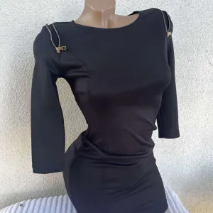 Bershka crna haljinica XS/S