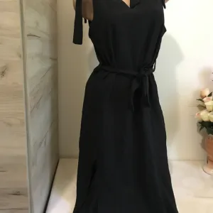 Nova crna masnica na breteli haljina M/L