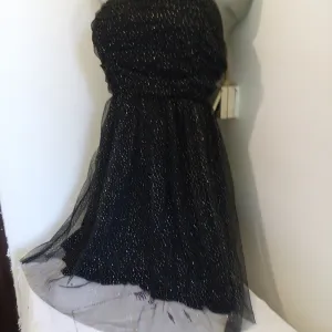 Nova K crna sa srebrnim tackicama S