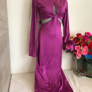 Nova ljubicasta cvor i otvor haljina S/M