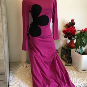 Nova Srce ljubicasta crni cvet u struku S/M