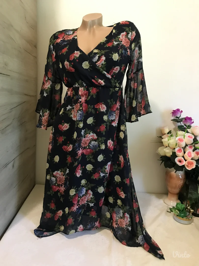 Goker life teget cvetna haljina S