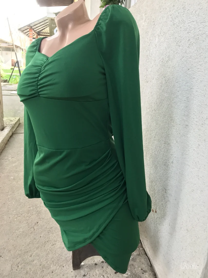 Nova Red fashion zelena haljina S/M