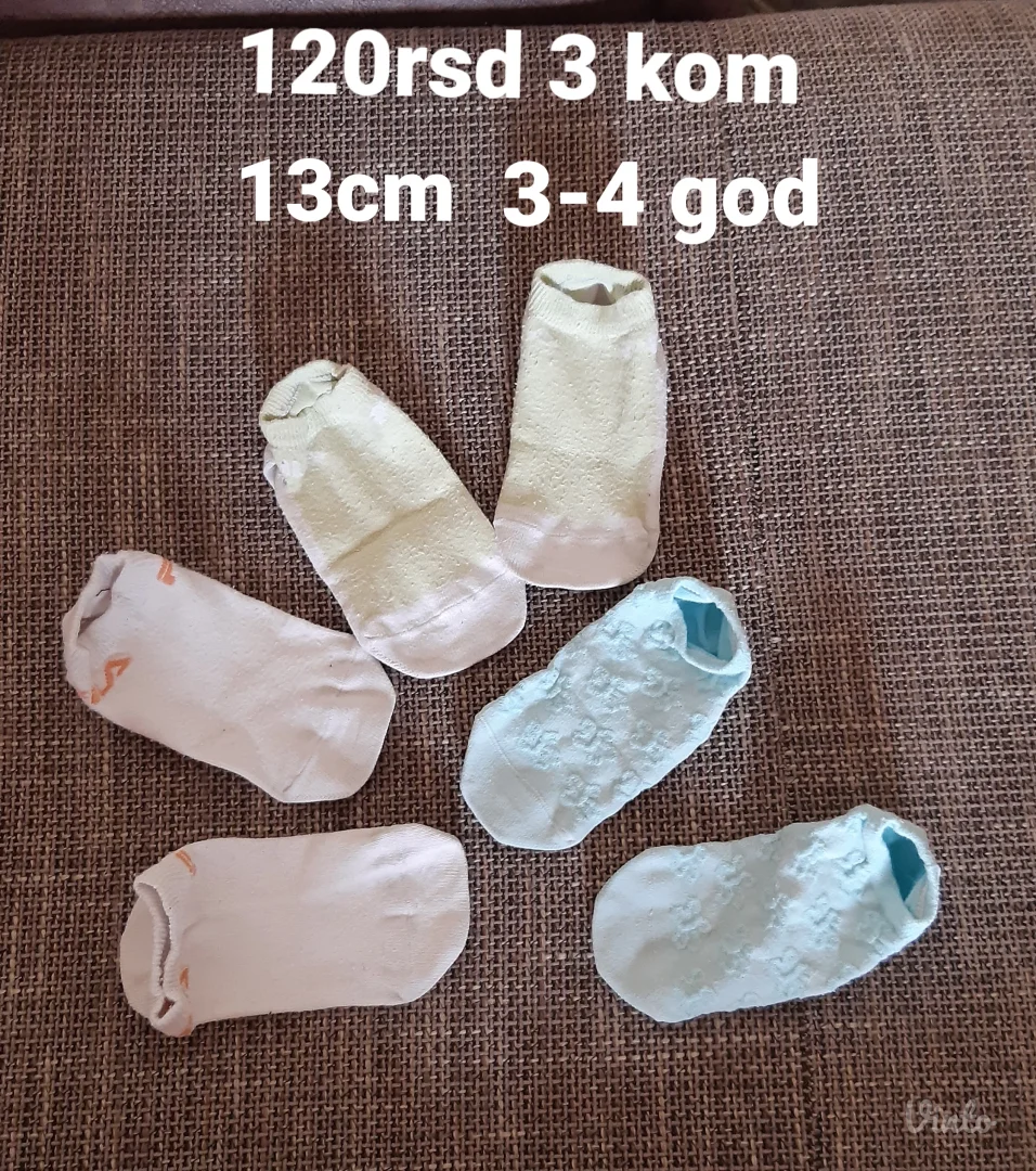 Dečje čarapice – paket od 3 komada.