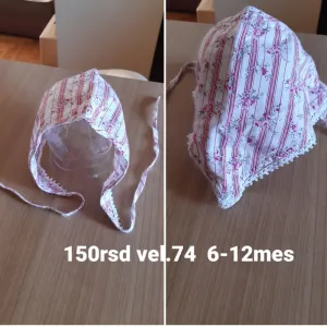 Bebi kapica sa vezivanjem ispod brade, veličina 74