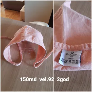 Dečija pamučna kapica sa vezom