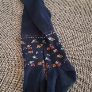 Dečje helanke/čarape-pantalonice, tamnoplave boje sa šarenim sitnim