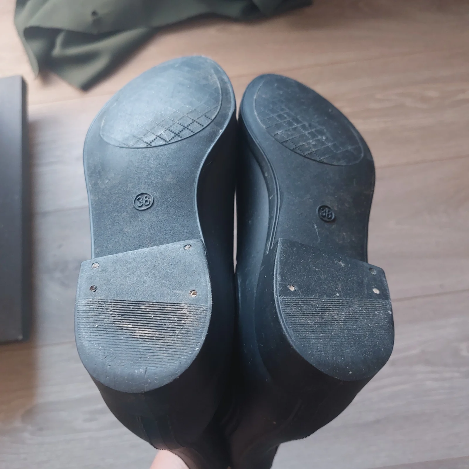 Matte crne gumene čizme Chelsea br. 38