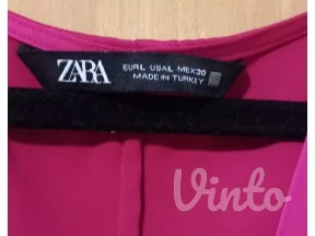 Pink ZARA saten svečana haljina NOVA